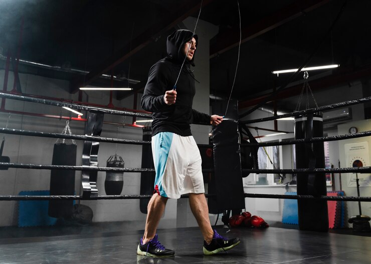 Benefícios de pular corda para boxeadores.