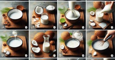 Como faz leite de coco