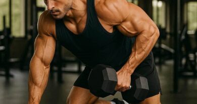 remada unilateral com halter
